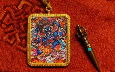 Six-Armed Mahakala All-Powerful Thangka